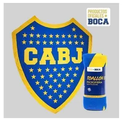 Toallón escudo boca XL tubo