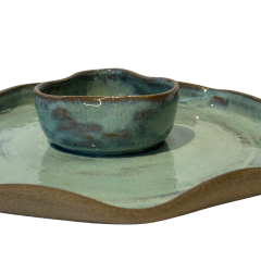 Petisqueira com molheira central - comprar online