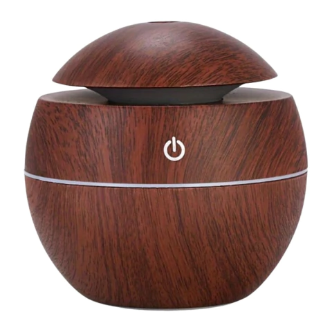 Umidificador Aromatizador Ultrassônico Estilo Madeira Escura - comprar online