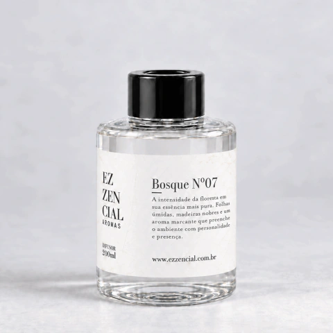 Difusor de Ambiente Bosque N.07 200ml - Linha Slim | Ezzencial