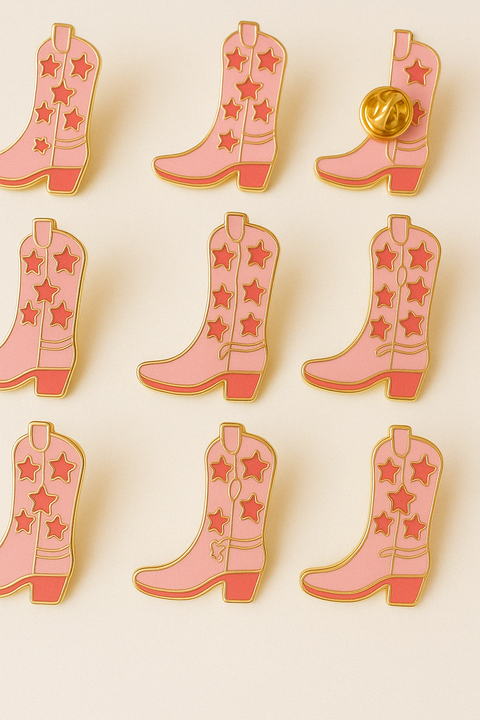 Pin Bota Cowgirl Rosa – Maria Petiti - comprar online
