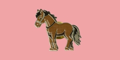 Pin Espírito Livre – Cavalo Marrom Petiti - loja online