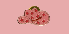 Pin Chapéu Cowgirl Rosa – Maria Petiti - MariaPetiti.store