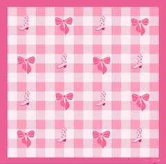 Lenço Xadrez Cowgirl – Bota Rosa & Laços - MariaPetiti.store