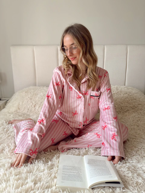 PIJAMA CAMISA PLUSH MOÑO