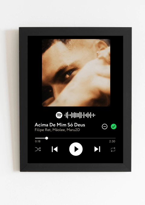 Quadro Spotify - Acima De Mim Só Deus - Filipe Ret, Mãolee, Maru2D - comprar online