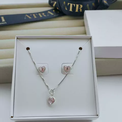 Conjunto Coração Rosa - comprar online