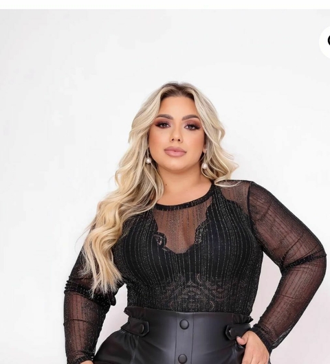 BODY TULE MANGA LONGA