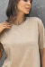 T-SHIRT ESTONADA LISA CAMEL - comprar online