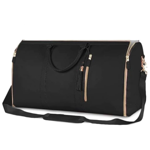 BOLSO DE VIAJE PLEGABLE VIRAL - FULL BLACK - comprar online