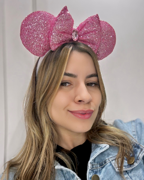 Orelha Glitter rosa - comprar online