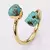 ANILLO CITRINO TURQUESA (AN059) - comprar online