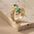 ANILLO SNAKE VERDE D (AN027) - comprar online