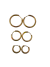 Set de Argollas BASIC GOLD - comprar online