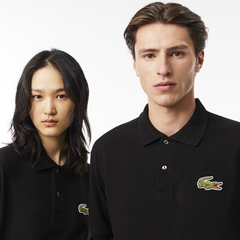 POLO LACOSTE LOOSE FIT BIG CROCO PELÚCIA na internet