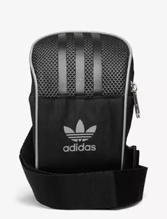 Bolsa Adias Originals Small Item ShoulderBag Preta Pequena Trefoil Logo