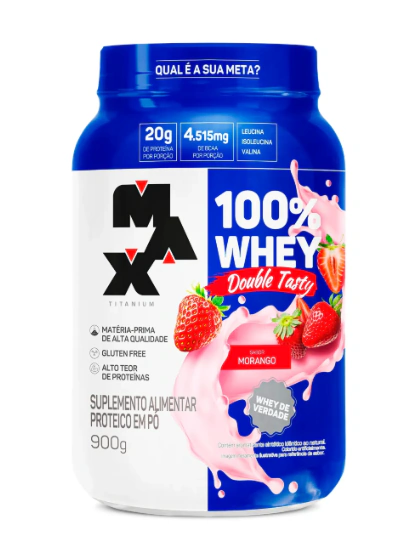 Imagem do 100% Whey Double Tasty Max Titanium 900g | Proteína de Alta Performance