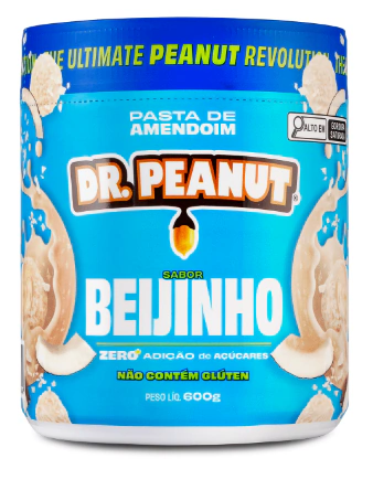 Imagem do Pasta de Amendoim Dr Peanut 600g – Linha Gourmet Completa com Whey Protein e Zero Açúcar