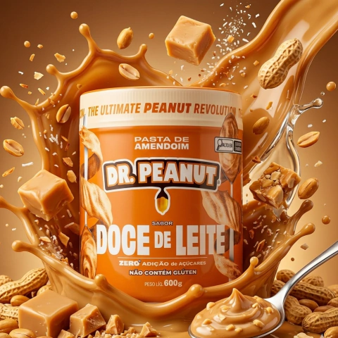 Pasta de Amendoim Dr Peanut 600g – Linha Gourmet Completa com Whey Protein e Zero Açúcar na internet