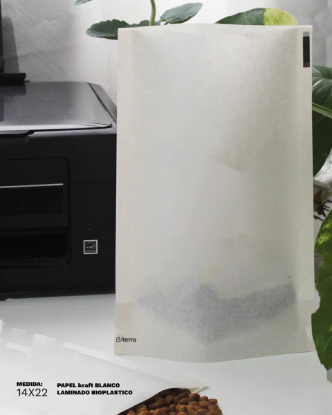 Doypack Biodegradable Compostable 14x22 Termosellable 100 U.