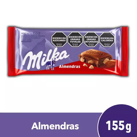 CHOCOLATE MILKA ALMENDRAS 155 GR - comprar online
