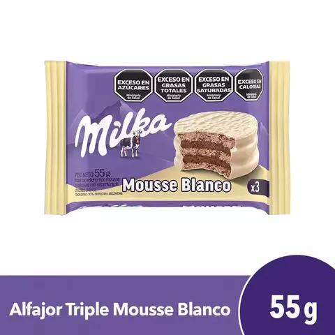 ALFAJOR MILKA BLANCO TRIPLE - comprar online