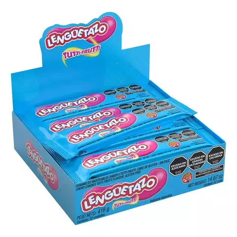 LENGUETAZO TUTTI FRUTTI CAJA X32UN. - comprar online