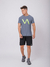 Camiseta Masculina VM1001M - Cinza e Amarela - Vamo Sports