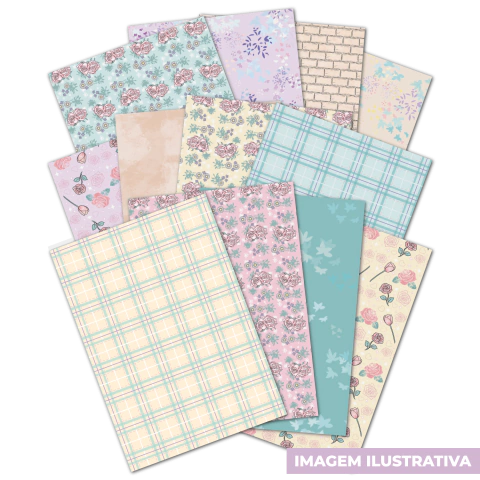 Papel Adesivo Simple Life - Kit com 12 papéis adesivos - comprar online