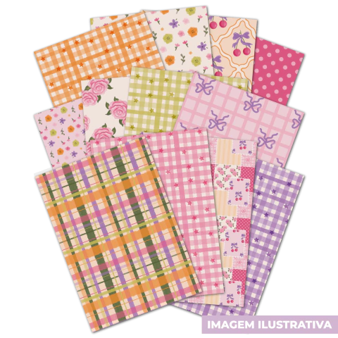 Papel Adesivo Crafter - Kit com 12 papéis adesivos - comprar online