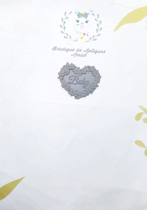 Aplique Baby coração