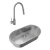 Bacha Cocina Johnson Curve Si77A + Grifería Ultragrif Gourmet Steel