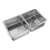 Pileta Bacha De Cocina Doble Johnson Quadra Q76 Acero Inox