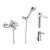 Grifería Completa Roca L20 Lavatorio Alto Bidet Ducha Ext