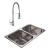 Bacha Cocina Johnson R63/18F + Grifería Ultragrif Gourmet