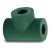 Tee Reducción Ext Y Cen Tigre Fusion Verde 32 X 25 X 20
