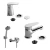 Combo Grif. Monocomando Fv Compacta Lavatorio Bidet Ducha M4