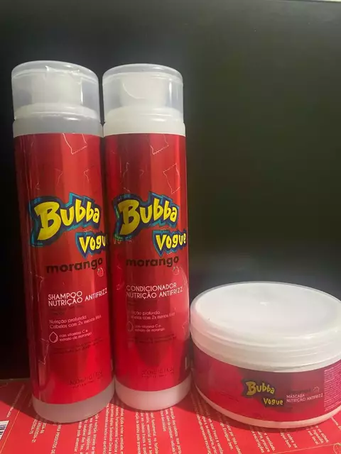 Kit Bubba Vogue Morango com Vitamina C 3 Itens - comprar online
