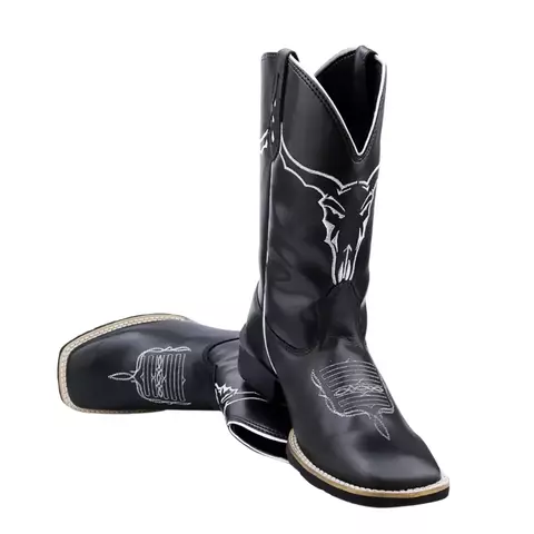 Bota Texana Masculina Cara Preta - comprar online