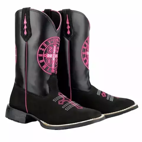 Bota Texana Feminina São Bento Rosa - comprar online