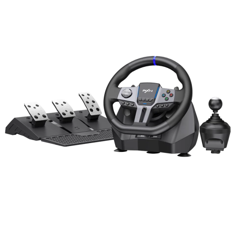 Volante Pedalera Profesional Pxn V9 Gen2 Simulador Pc Xbox Ps4 Color Negro