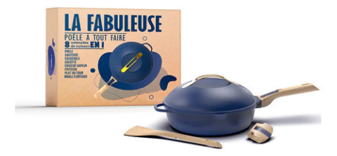 Olla Multiuso Francesa Cookut La Fabulosa 8 En 1 Azul 5 Pz