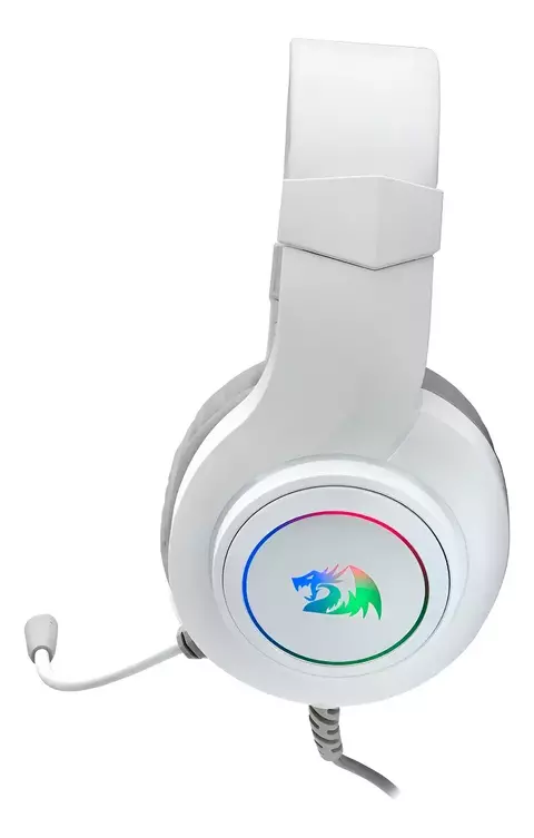 Audífono Gamer Redragon Hylas White H260 Rgb White