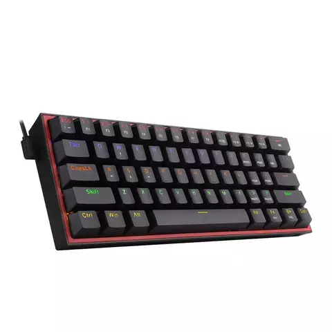 Teclado Gamer Mecanico Redragon Fizz K617 Rgb Usb 60% Negro Inglés
