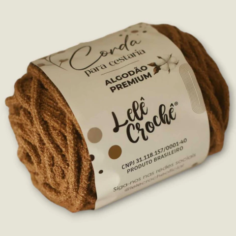 Corda de Bouclé capuccino 4,5 mm – 50 Metros