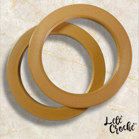 Par de Alças redonda Caramelo em PLA – 15 cm