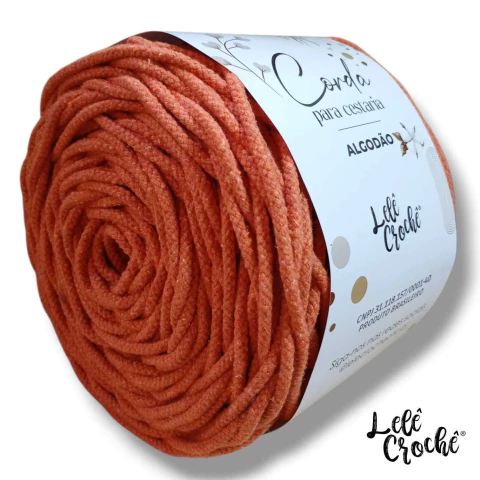 Corda de Algodão Cenoura 4,5mm 100 metros