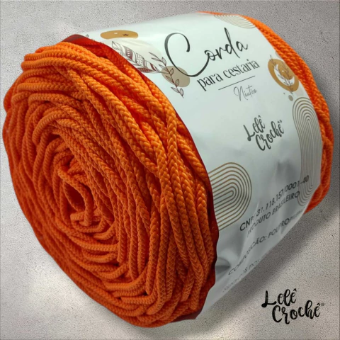 Corda Náutica Rígida Laranja 4,5mm com Alma