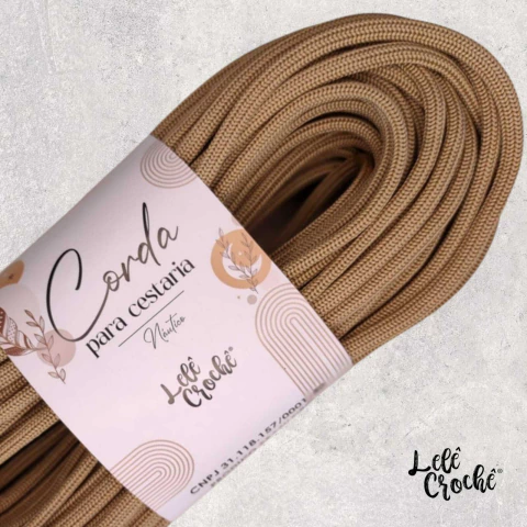Corda Náutica Bege para Cestaria 7mm sem Alma – Leve, Exclusiva e Estruturada