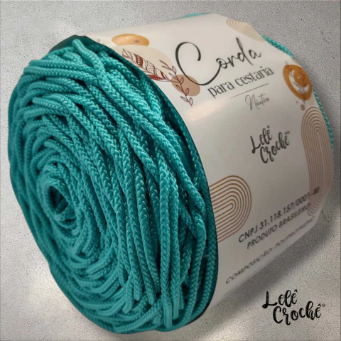 Corda Náutica Rígida Azul Tiffany 4,5mm com Alma